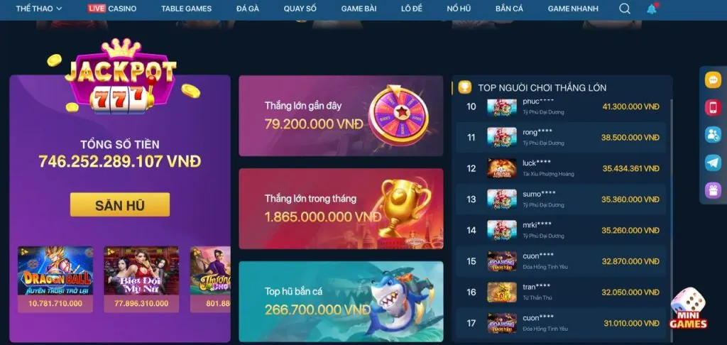 Ưu đãi đặc biệt cho bắn cá và đá gà